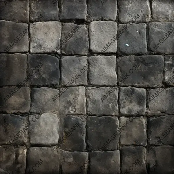 Realistic Dark Stone Floor Texture