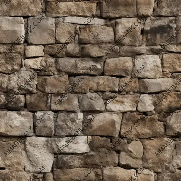 Top View of Inn Stone Wall Texture