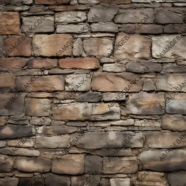 Aged Stone Wall Texture in Detail