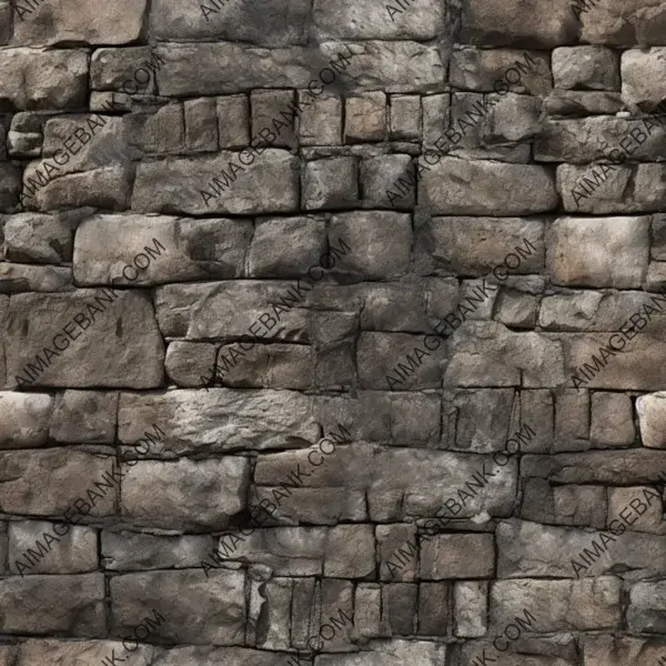 Discolored Medieval Mud Stone Wall Texture