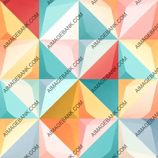 Playful pastel-colored geometric pattern suitable for various designs.