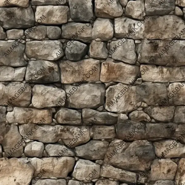 Stone Wall Texture with Discoloration