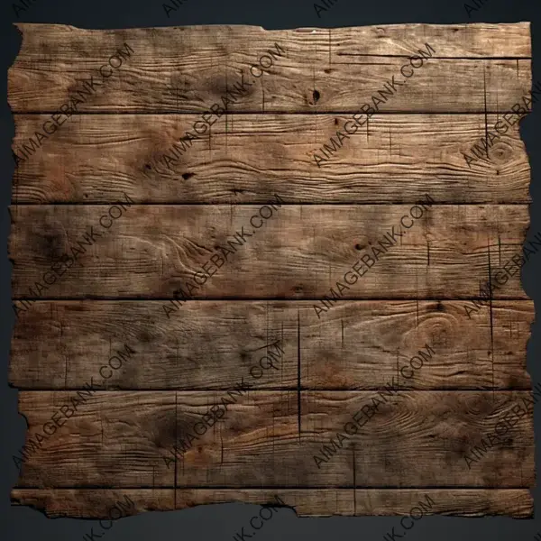 Realistic Scratched Wood Planks Texture