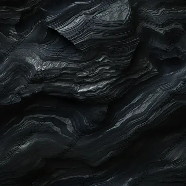 Obsidian Texture in Top View with Photo Realistic Detail