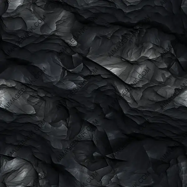 Obsidian Texture in Top View with Photo Realistic Detail