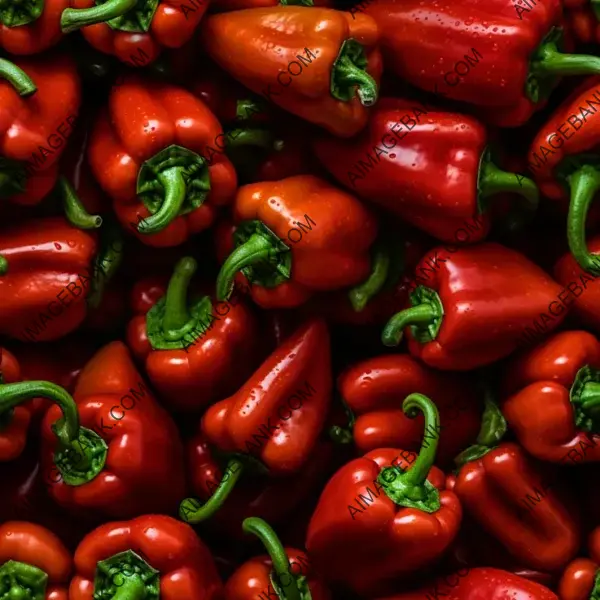 High-Quality Top View of Peppers Texture with Sharp Detail