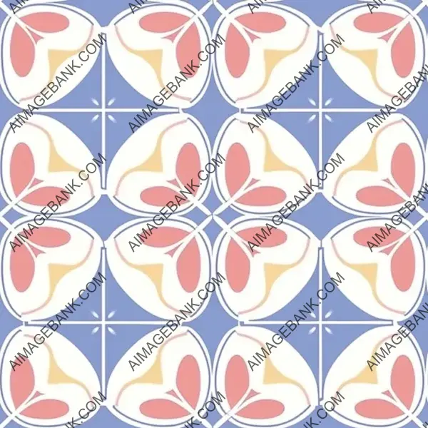 Stylized Portuguese stained glass pattern.