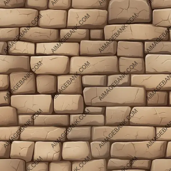 Fortnite-style stone brick wall pattern.