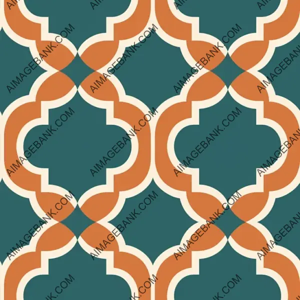 Moroccan Arabic tile pattern in minimal style.