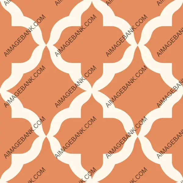 Moroccan Arabic tile pattern with minimalist touch.