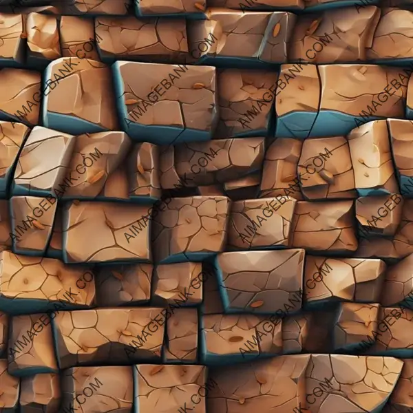 Artful Fortnite-Style Stone Wall Texture