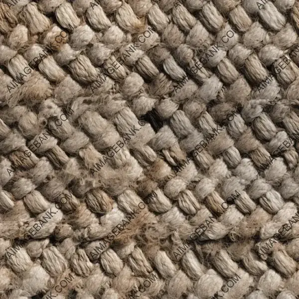 Aged Woven Rug Texture with Sheep Wool