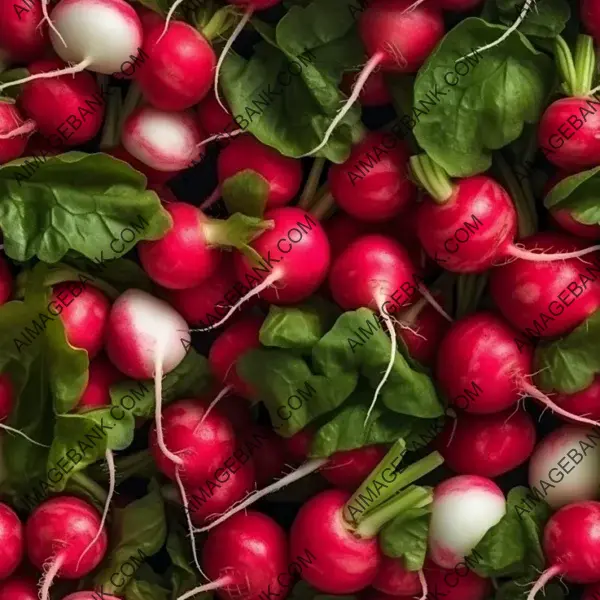 Detailed Radish Texture from Above