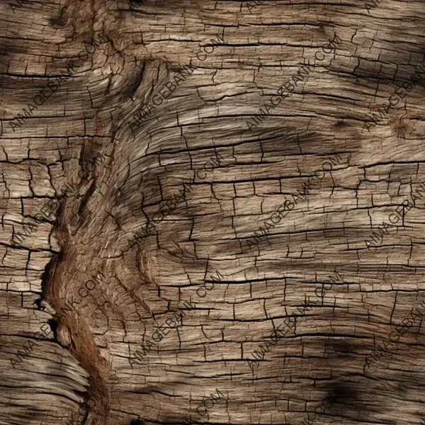 Top-View Texture of Tree Bark with Realism