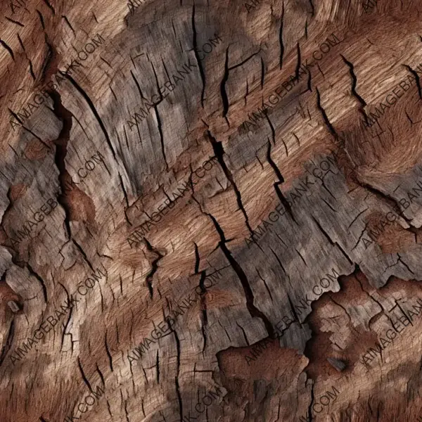 Realistic Top-View Texture of Tree Bark