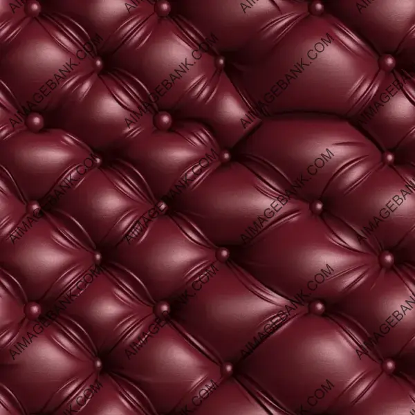 Top-View Texture of Velvet Padded Gothic Burgundy Fabric