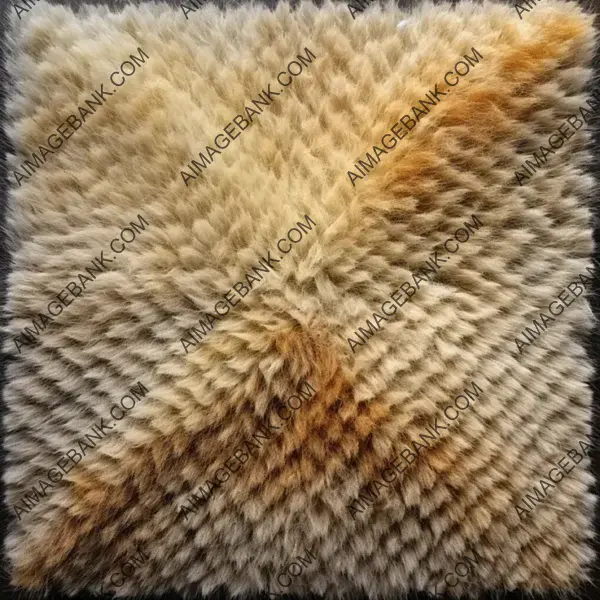 Aged Woven Rug Made from Sheep Wool Top View