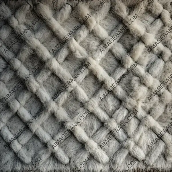 Aged Woven Rug of Sheep Wool Seen from Above