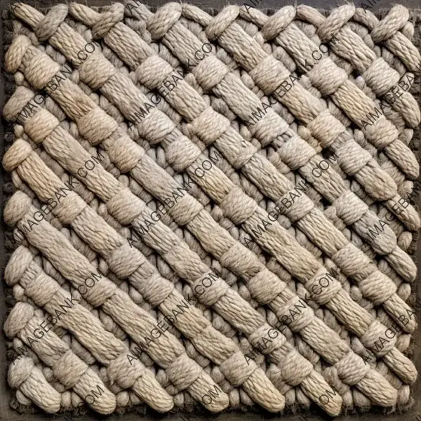 Woven Rug Crafted from Sheep Wool with Age