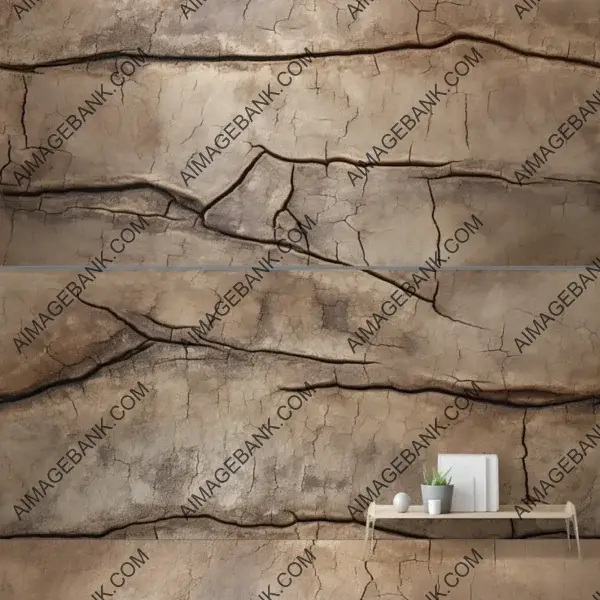 Weathered Mud Wall with Brown Tones