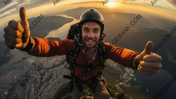 Base Jumper&#8217;s Breathtaking Leap from Cliff