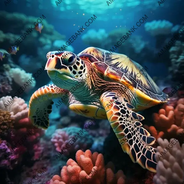 Corals and Turtles: Underwater Natural Beauty