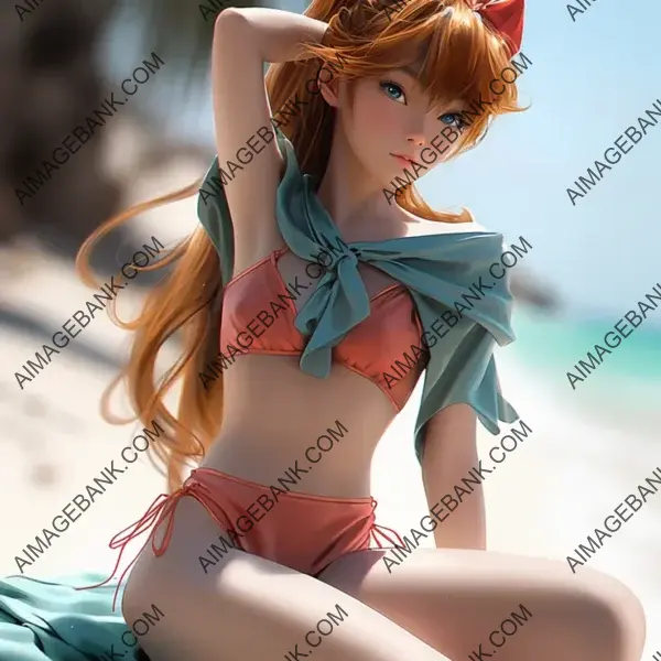 Experience the allure of Asuka Langley Soryu, a character from Neon Genesis Evangelion.