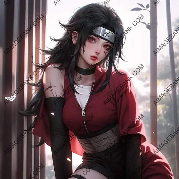 Witness the allure of Yhi Kurenai, elegantly portrayed as a character from Naruto.