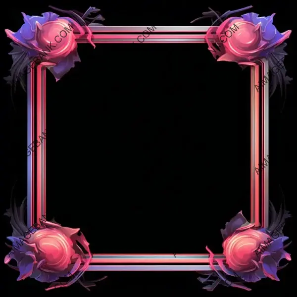 Floral Square Avatar Border