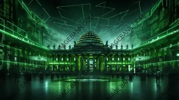 Artistic interpretation of Berlin Reichstag