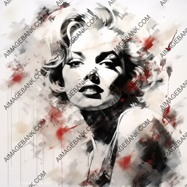 Marilyn Monroe&#8217;s Charm: Artistic Interpretation