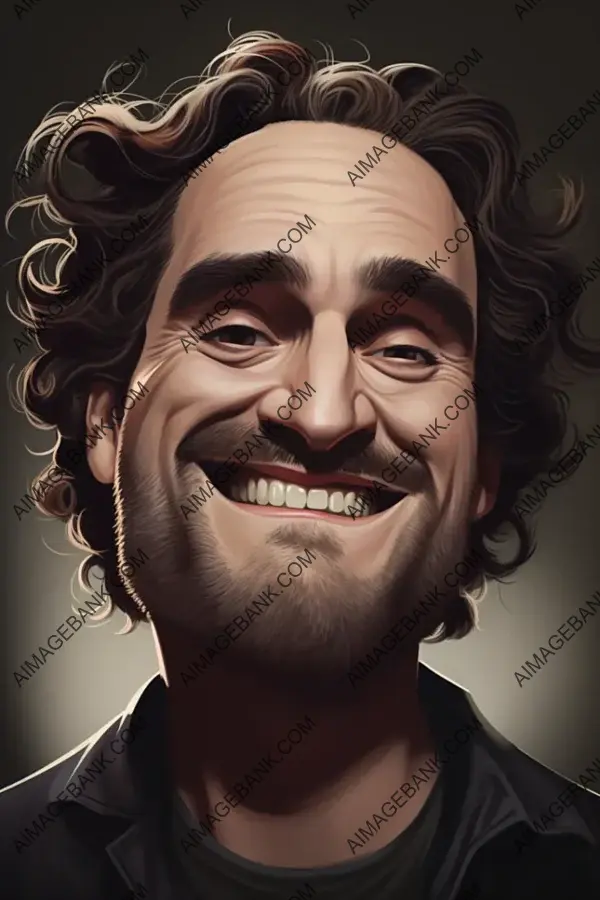 Joaquin Phoenix Funny Caricature