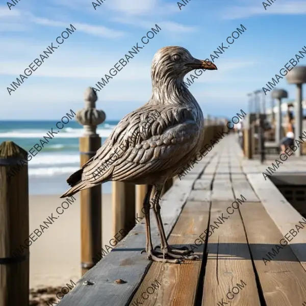 The Majestic Seagull Sculpture.