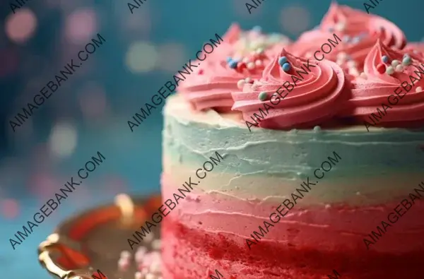 Frosted Delight: Red, White, and Blue Cake