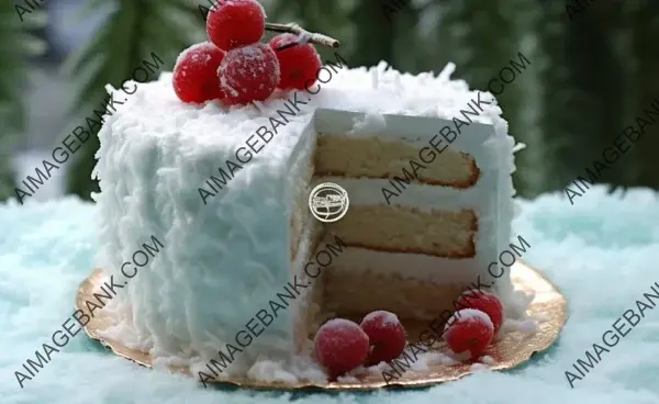 Cake with Frosting Elegance: Classic Red and White