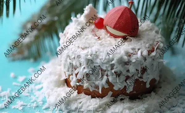 Winter Wonderland: Coconut-Coated Christmas Cake