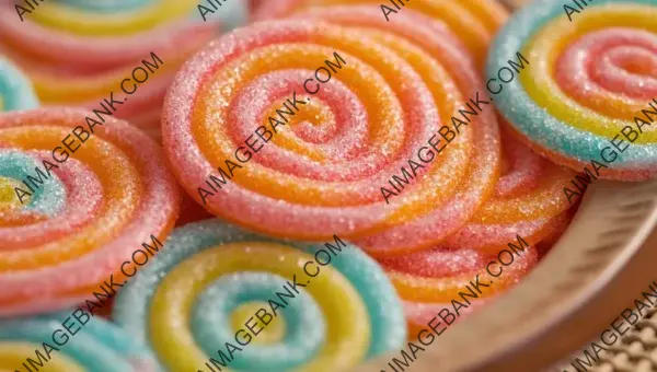 A Colorful Treat: Whimsical Sugar Candy Spirals