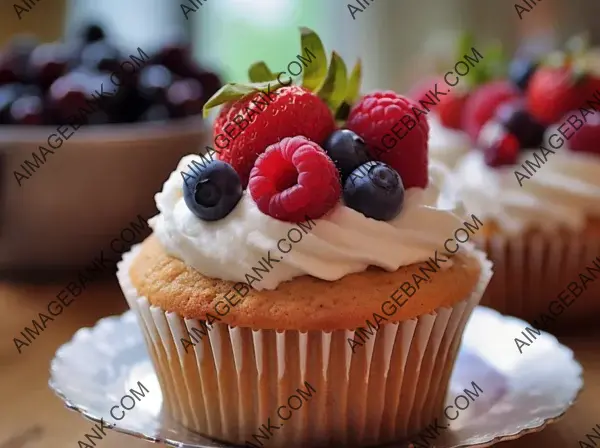 Sweet Cupcake Creations: Berries and Whipped Delight