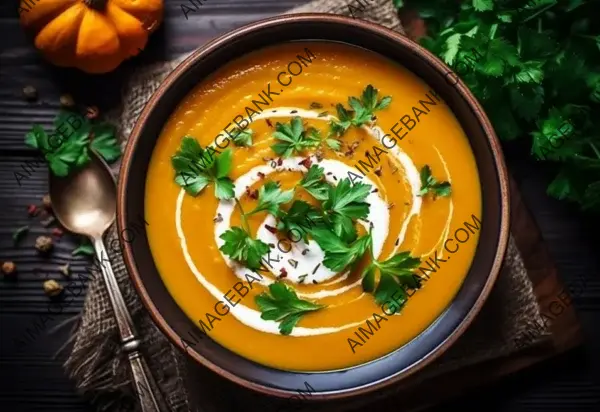 Tempting Food Photography: Creamy Pumpkin Carrot Soup