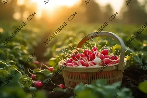 Harvesting Radishes: Embracing the Cool Morning Breeze