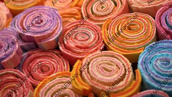 Colorful Sugar Wrappers: Adorned with an Array of Candies