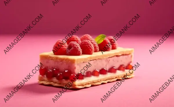 Tempting Culinary Creation: Strawberry Tart Tatina with Garnished Raspberries