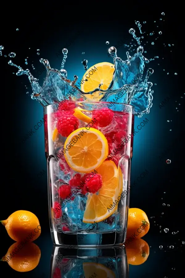 Vibrant Beverage: An Invigorating Capture of Refreshing Vibrancy