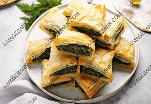 Craving Spanakopita: Flat Lay Temptation