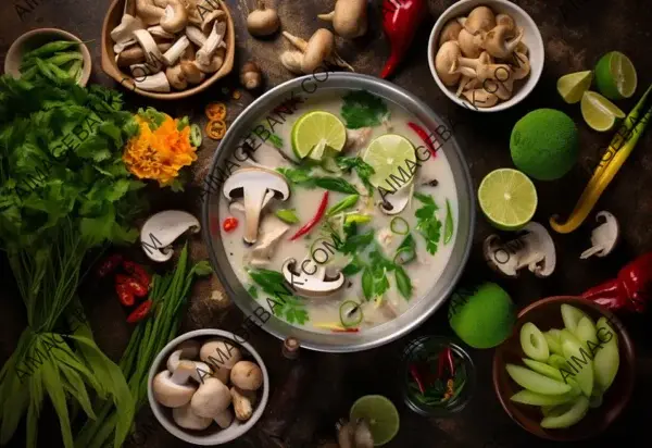 Tom Kha Gai Delight: Flat Lay Temptation