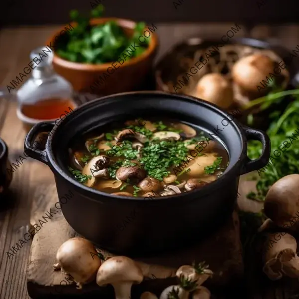 Focus on Fresh Mushrooms: Flat Lay Beauty