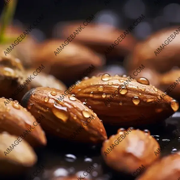 Almonds in Close-Up: Macro Shot Temptation