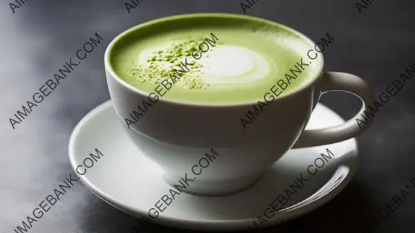 Matcha Latte Magic: Creamy Frothy Elegance