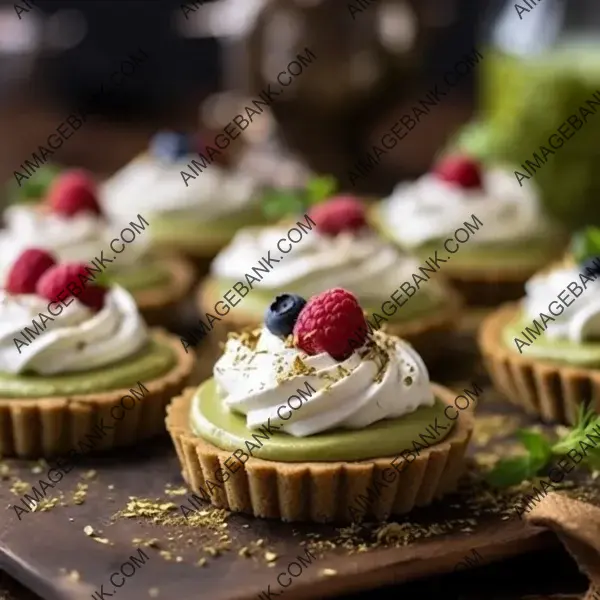 Mini Pistachio Paste Rose Petal Tarts: Petite Delight