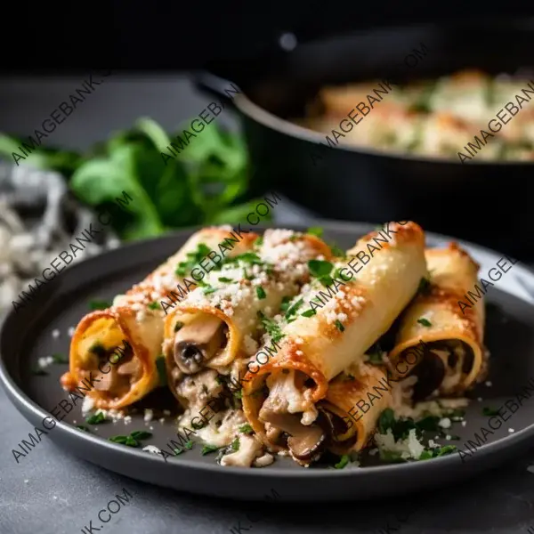 Cannelloni Stuffed with Mushroom and Spinach: Italian Delight